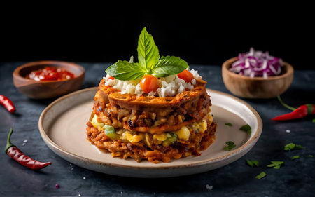 Capture the essence of Maakouda in a mouthwatering food photography shotの素材