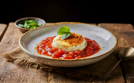 Capture the essence of Llapingacho in a mouthwatering food photography shotの素材