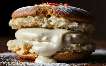 Capture the essence of Whoopie Pie in a mouthwatering food photography shotの素材