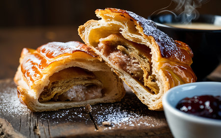 Capture the essence of Bear Claw in a mouthwatering food photography shotの素材