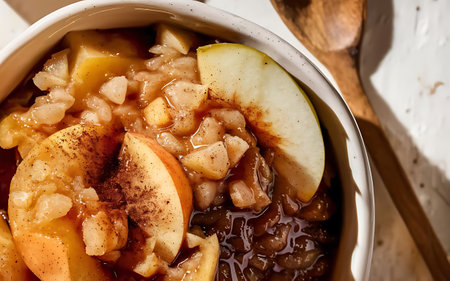 Capture the essence of Apple Sauce in a mouthwatering food photography shotの素材