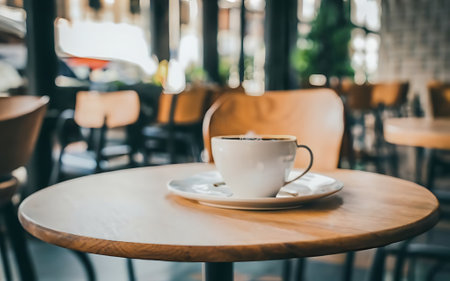 A table in a cafe objectsの素材