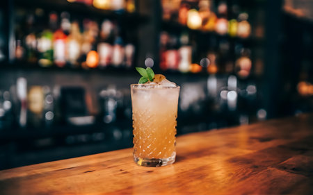 Tasty cocktail in the barの素材