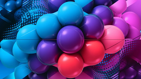 a bunch of balloonsの素材