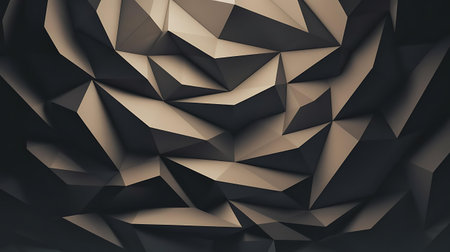 a black and white abstract background with a low poly structureの素材
