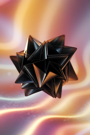 a black star on a purple backgroundの素材