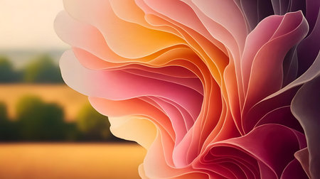 a flower with a blur effectの素材