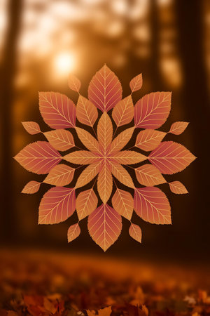 autumn leaves backgroundの素材