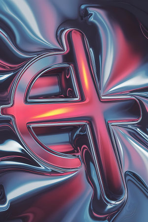 a red cross on a blue backgroundの素材