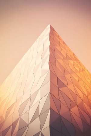 a building with a triangular shapeの素材