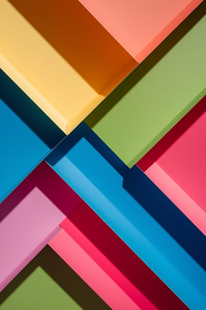 a colorful background with many different colored squaresの素材