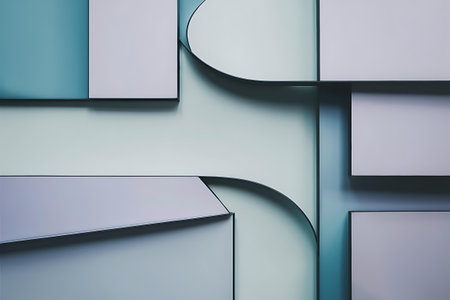 a blue and purple abstract background with a curved curveの素材