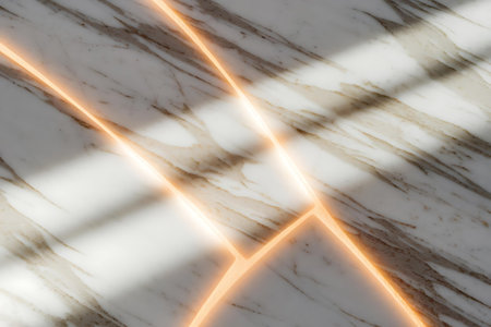 a marble floor with a light coming through itの素材
