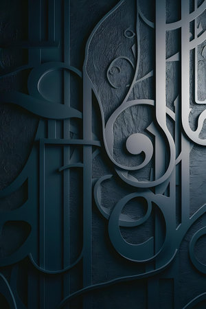 a black and white wallpaper with a patternの素材