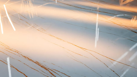 a close up of a glass table with some grassの素材