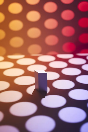 a white cube sitting on top of a tableの素材