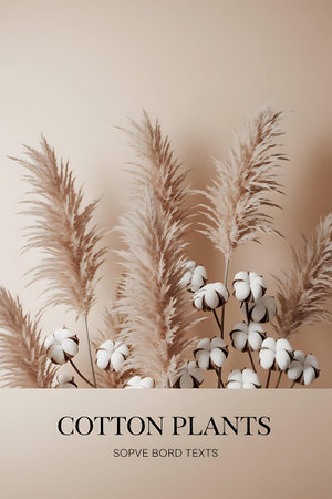 cotton plant mock mocksの素材