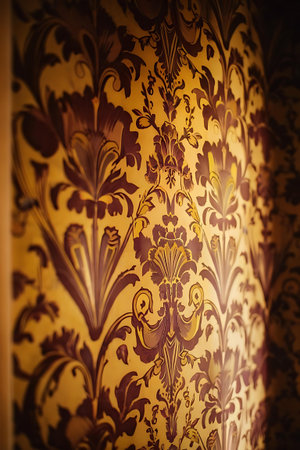 a wallpaper with a pattern of flowersの素材