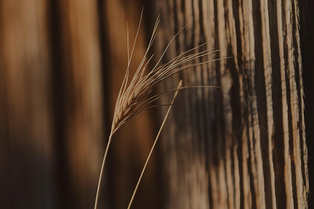 a close up of a tall grass plantの素材