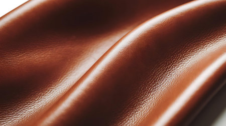 a close up of a brown leatherの素材