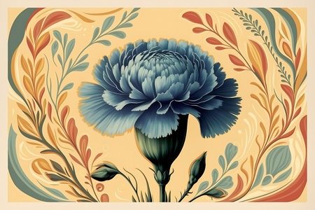 a flower in a frameの素材