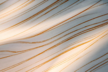 a marble wall with a white and gold stripe patternの素材