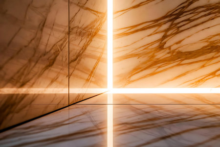 a marble floor with a cross in the middleの素材