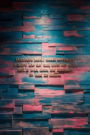 a wall with a quote on itの素材