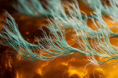 a close up of a bunch of green plantsの素材