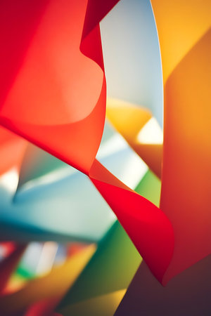 a close up of a red and yellow abstract backgroundの素材