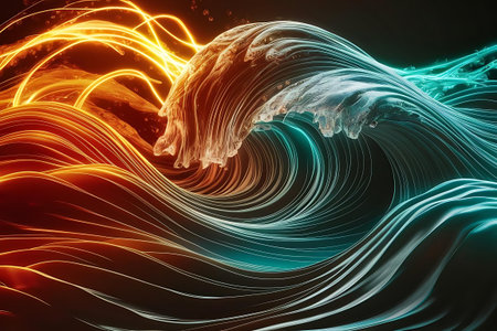 abstract waves wallpapers wallpapersの素材