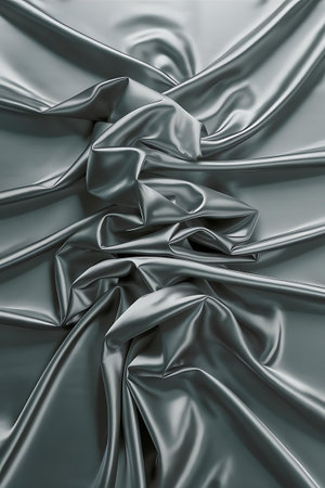 a close up of a silver fabricの素材