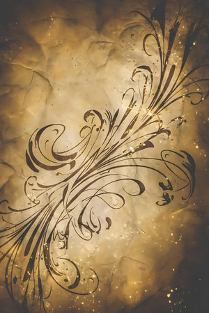 a dark background with a swirly designの素材