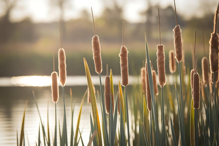 reeds in the sunの素材