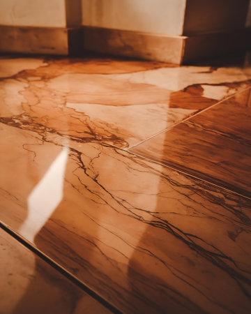 marble flooring in a bathroomの素材