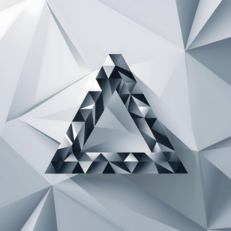 a triangle on a white backgroundの素材