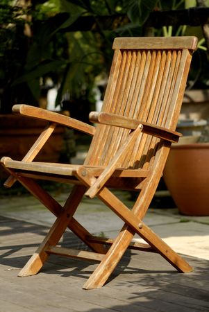 wooden chairの写真素材