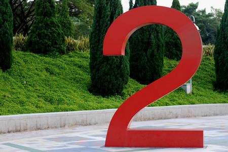 digit number twoの写真素材