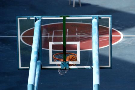 Basketball court in the school