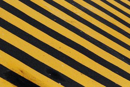 painting of yellow and black lines の写真素材