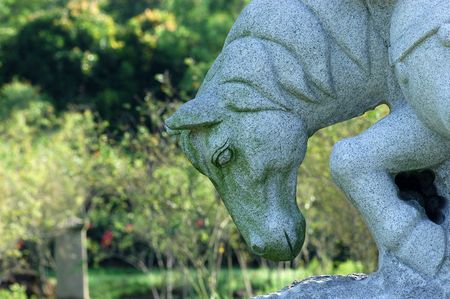 horse statuary in the parks                                 の写真素材