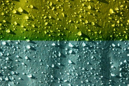 water droplet on the colorful walls の写真素材