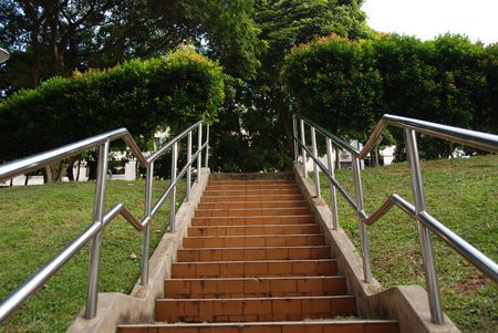 stair case in the parks の写真素材