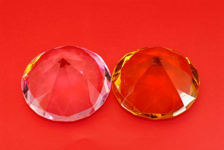 crystal on the table の写真素材