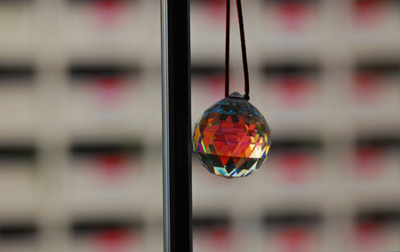 colorful crystal and windowsの写真素材