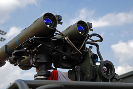 Missile mounted on the armor vehicle