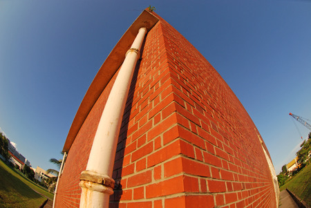 red brick building in the gardens
