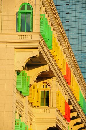 colorful historical buildingの写真素材