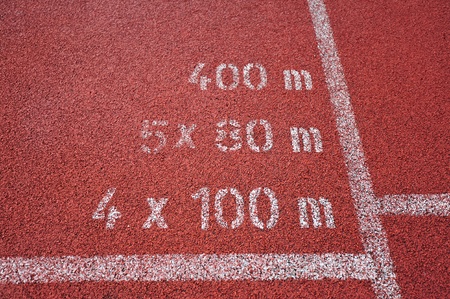 running track markingの写真素材