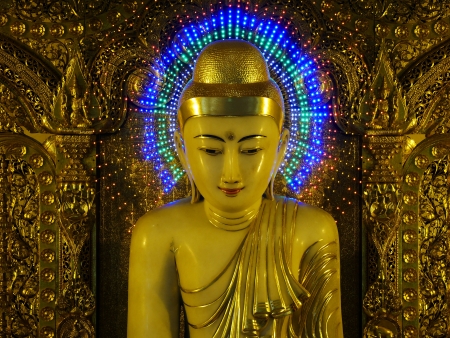 Buddha God in the templeの写真素材